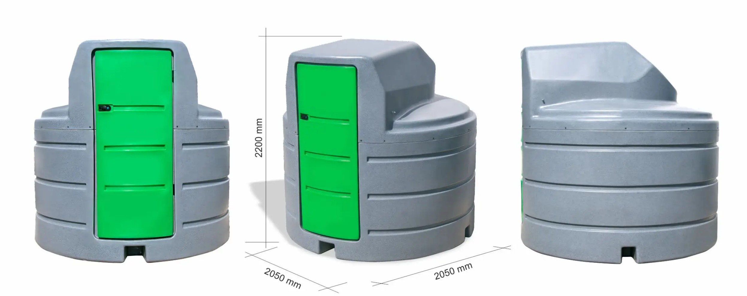 Plastikmahuti 2500L