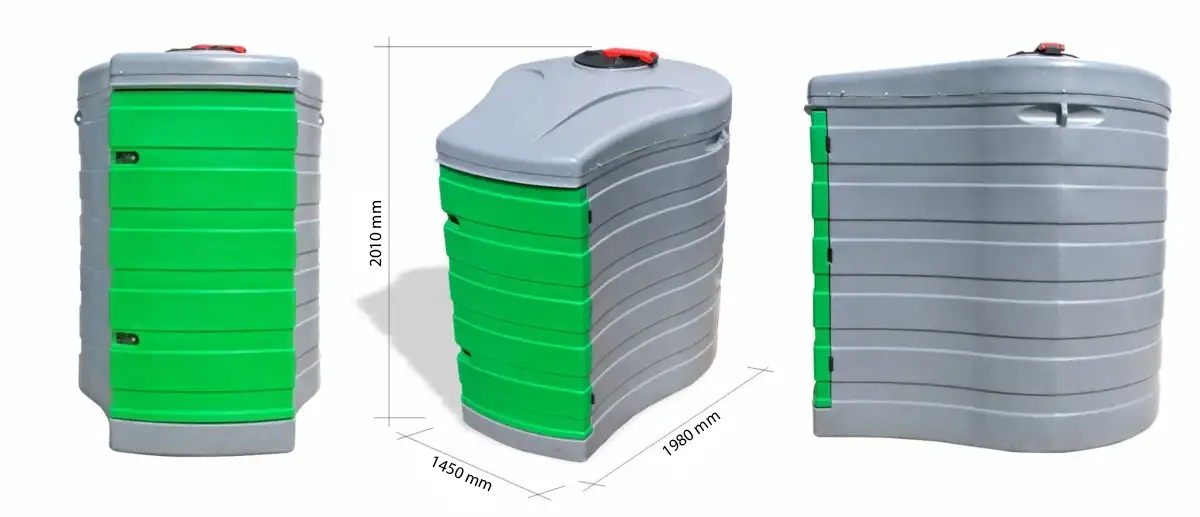 Plastikmahuti 1500L